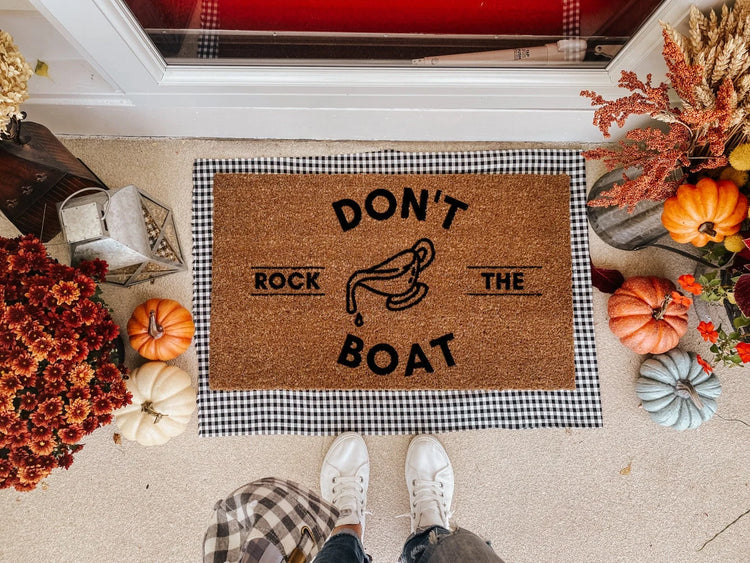 Don't Rock the Gravy Boat Thanksgiving Doormat