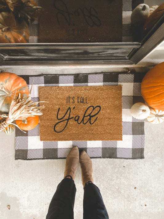 It's Fall Ya'll Doormat