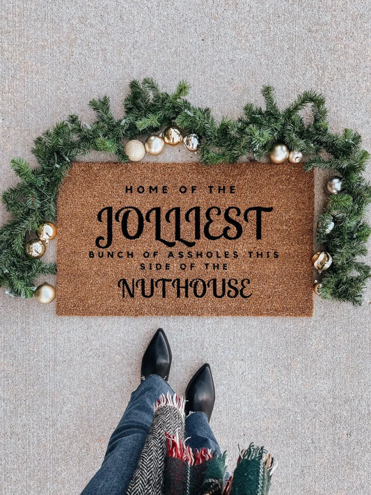 Christmas Vacation Jolliest Assholes This Side of the Nuthouse Doormat