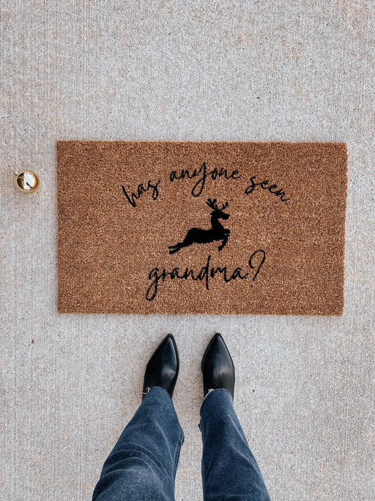 Grandma Got Run Over by a Reindeer Doormat